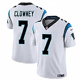 Men & Women & Youth Carolina Panthers #7 Jadeveon Clowney White Vapor Limited Football Stitched Jersey,baseball caps,new era cap wholesale,wholesale hats